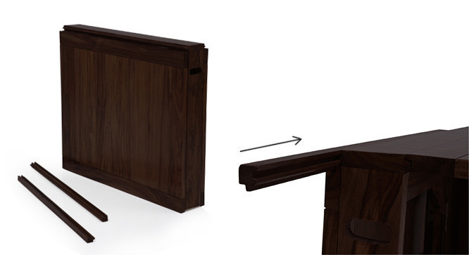 Austom 6 Seat Folding Dining Table Set